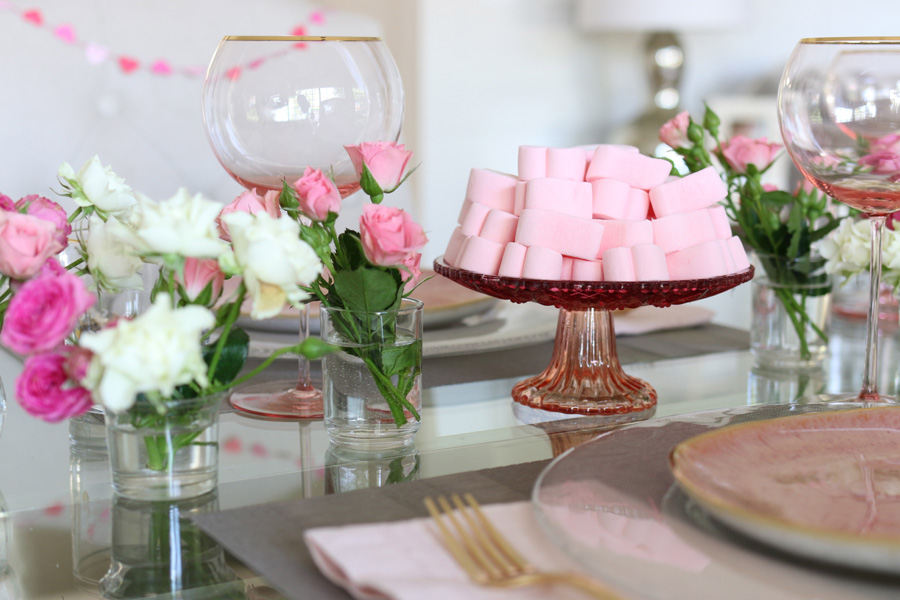 Valentine's Day tablescape