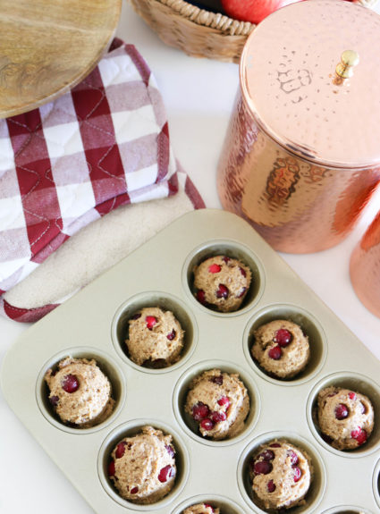 Healthified Cranberry Orange Muffins