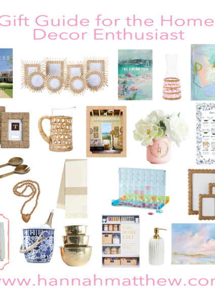 Gift Guide for the Home Decor Enthusiast