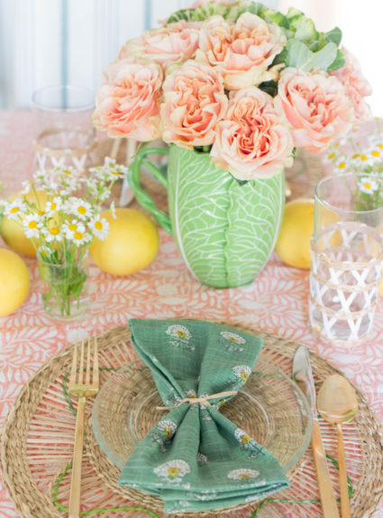 Spring Inspired Tablescape